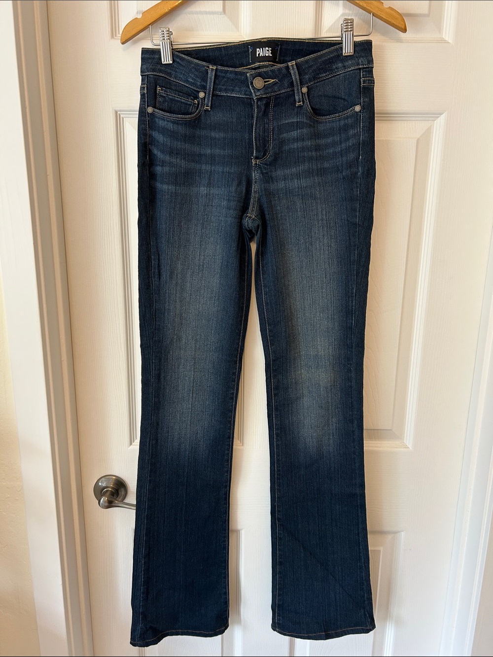 PAIGE Indigo Blue Bootcut Jeans